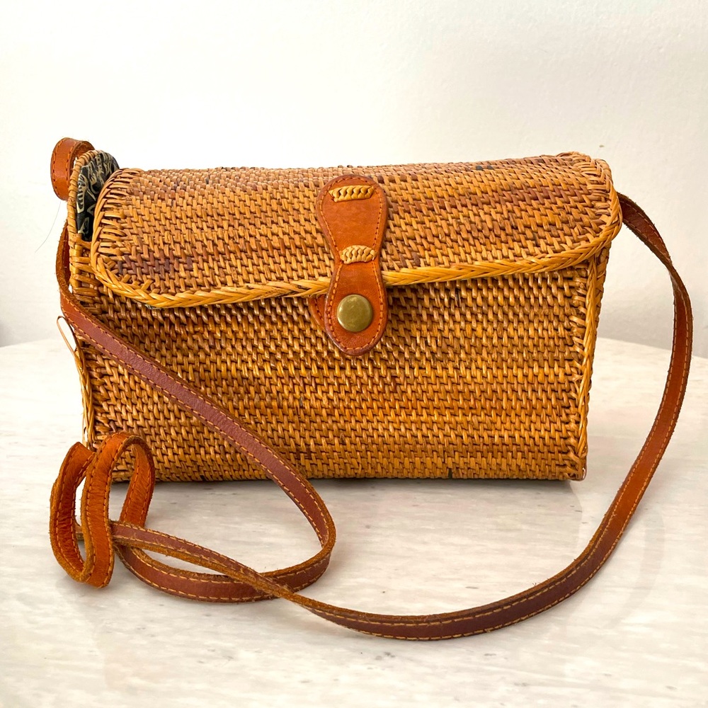 amerii rattan handwoven bag